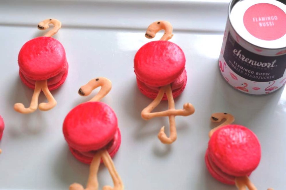 Flamingo Macarons