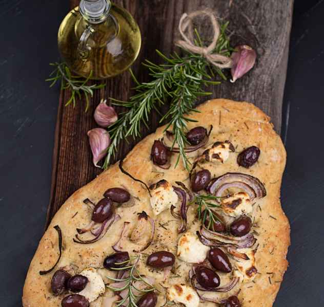 Focaccia mit Oliven | Beauty.at