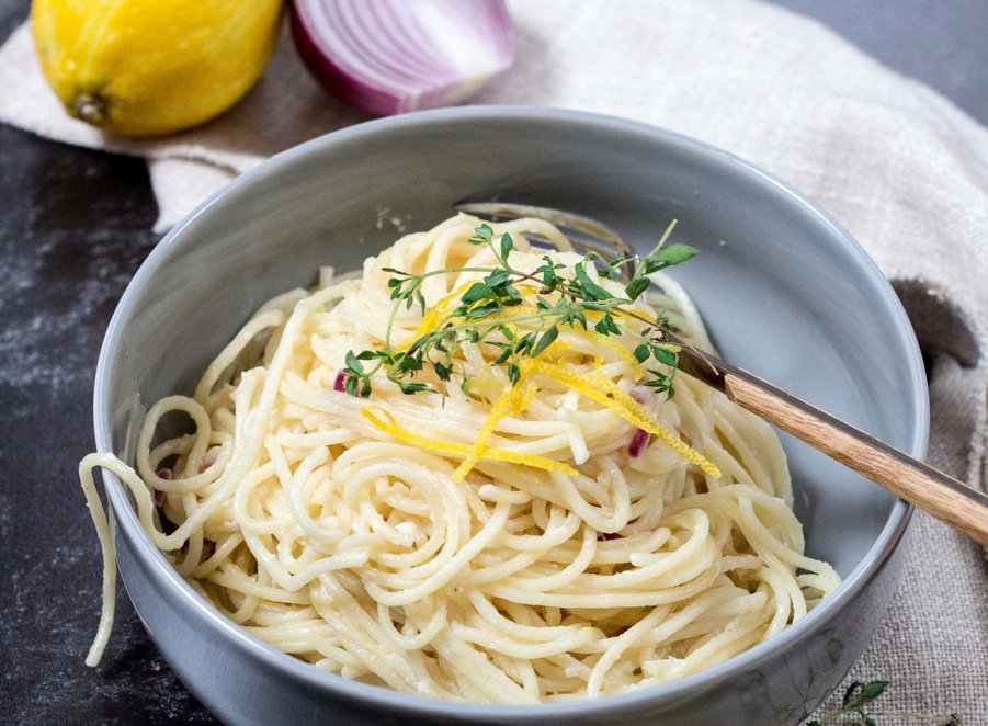 Pasta mit Zitrone