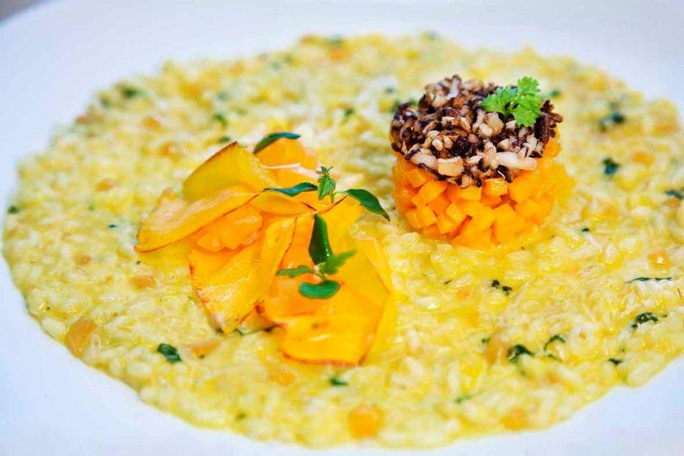 Risotto mit Muskatkürbis