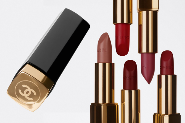 Rouge Allure Velvet im schwarz-goldenen Etui mit dem ikonischen Klick präsentiert sich jetzt in 20 neuen raffinierten Nuancen.
