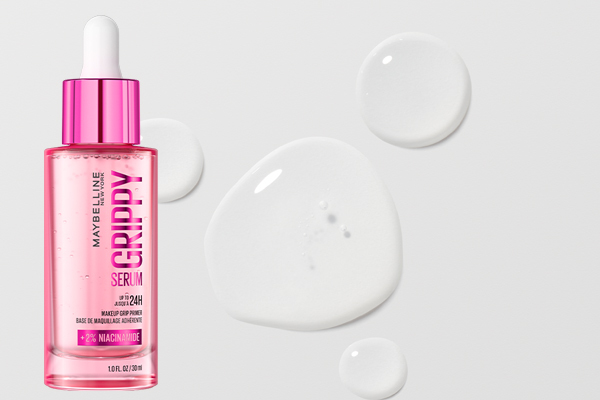 Der Clou beim neuen Grippy Serum Primer ist seine Serum-to-Grip-Technologie, eine smarte Textur, die sich beim Auftragen zart-flüssig anfühlt, dann aber eine feine, haftende Schicht bildet