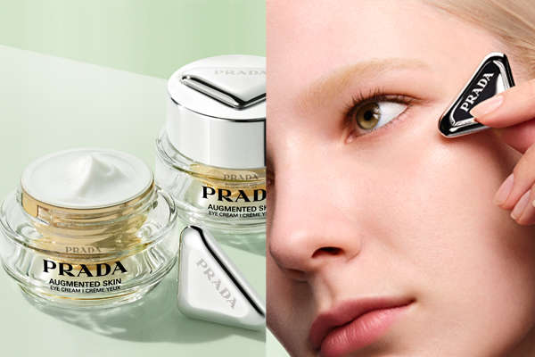 PRADA AUGMENTED SKIN THE EYE CREAM ist ein sinnliches Balsam-Serum, das die Augenpartie mit dreidimensionaler Pflege verwöhnt PRADA AUGMENTED SKIN THE EYE CREAM ist ein sinnliches Balsam-Serum, das die Augenpartie mit dreidimensionaler Pflege verwöhnt