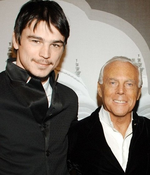 Giorgio Armani und Josh Hartnett