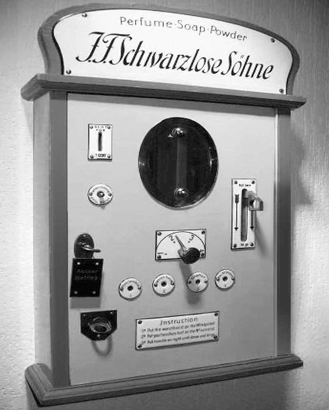 Parfumautomat von F.J. Schwarzlose Söhne