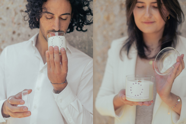 In ihrem kleinen Studio im Herzen von Wien fertigen Claudia Piekutowska und Stefan Kolahdouzian in feinster Handarbeit Duftkerzen aus naturreinen, nachhaltigen Materialien mit aromatherapeutischer Wirkung In ihrem kleinen Studio im Herzen von Wien fertigen Claudia Piekutowska und Stefan Kolahdouzian in feinster Handarbeit Duftkerzen aus naturreinen, nachhaltigen Materialien mit aromatherapeutischer Wirkung