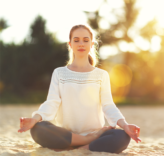 Das innere Strahlen ist ein Nebenprodukt von Yoga