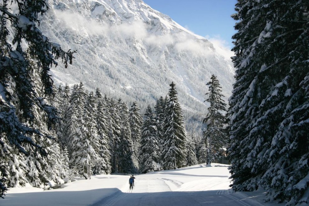 Langlaufen in unberührter Natur