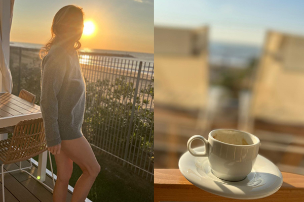 Der frühe Morgen am Meer ist eine Oase der Stille