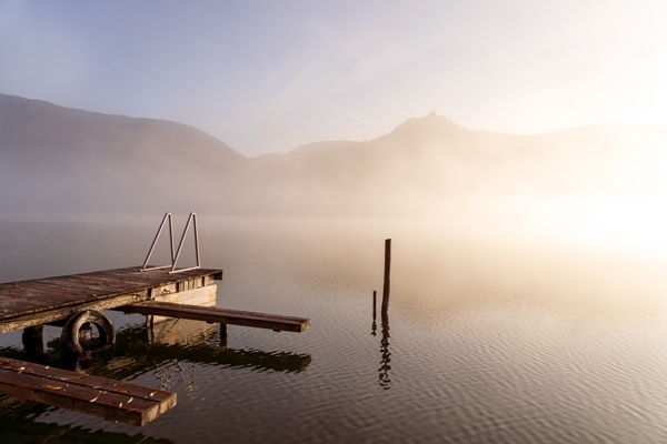 Sonnenaufgang am Kalterer See