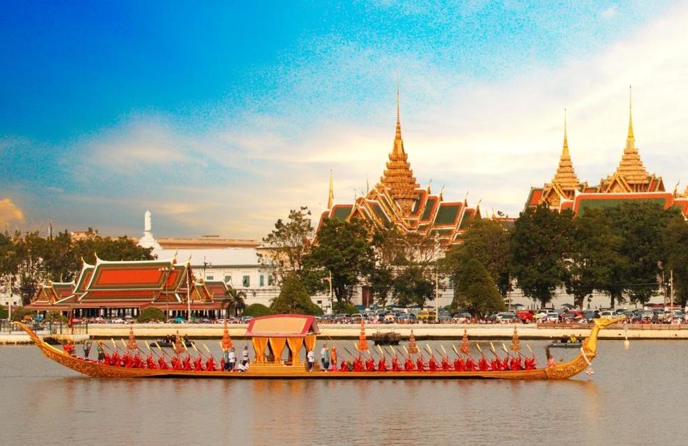 Königspalast und Chao Phraya River