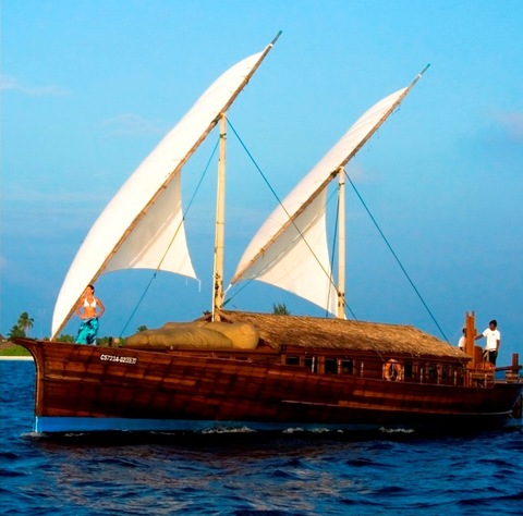 Dhoni auf Huvafen Fushi, Malediven Dhoni auf Huvafen Fushi, Malediven