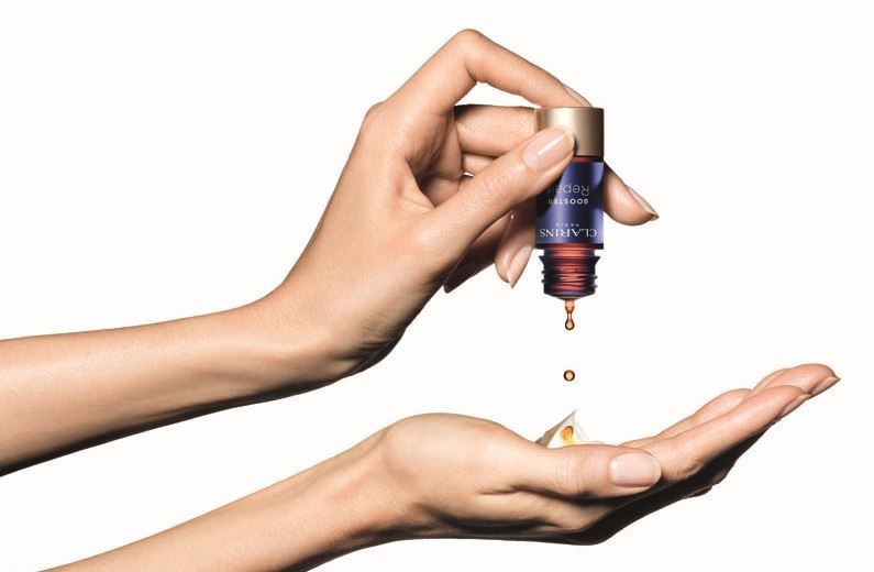 Clarins Booster - Anwendung Clarins Booster - Anwendung