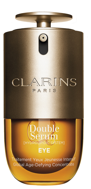 Mit Double Serum Eye setzt Clarins auf Prävention und Regeneration zugleich