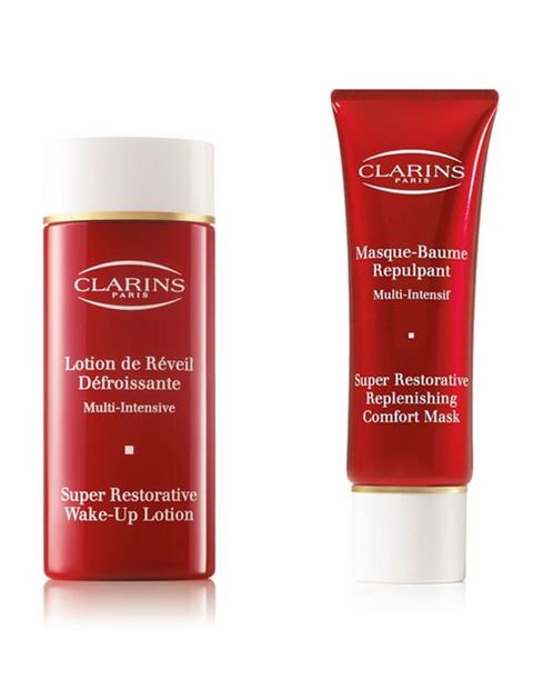 Clarins Lotion de Reveil Defroissante und Masque Baume Repulpant Clarins Lotion de Reveil Defroissante und Masque Baume Repulpant