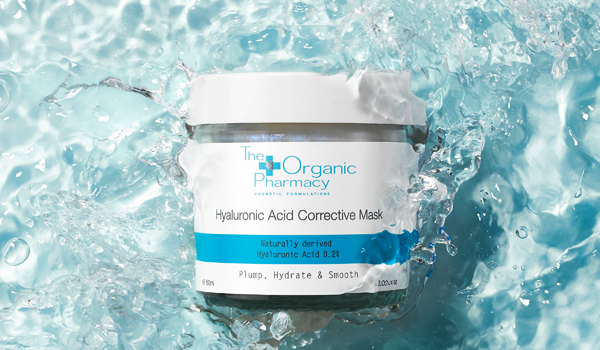 THE ORGANIC PHARMACY &quot;Hyaluronic Acid Corrective Mask&quot; hydratisiert und polstert Mimikfältchen mit natürlich gewonnener Hyaluronsäure auf