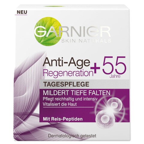 Garnier Skin Naturals Anti-Age+55 Regeneration agespflege Garnier Skin Naturals Anti-Age+55 Regeneration agespflege