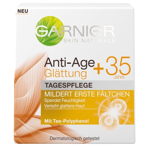 Garnier Skin Naturals Anti-Age+ 35 Glättung Tagespflege Garnier Skin Naturals Anti-Age+ 35 Glättung Tagespflege