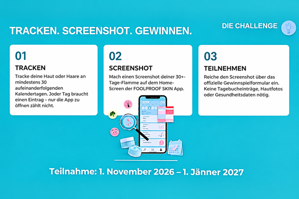 Die 30 Tage Hauttracking Challenge unterstützt die Entwicklung der App