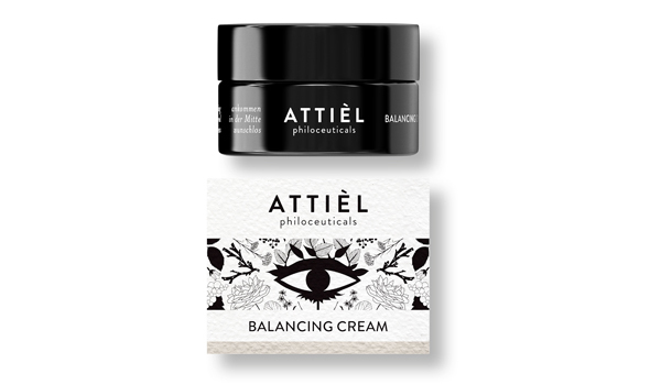 Die Balancing Cream von Attièl, einer österreichische Kosmetiklinie auf Pflanzenbasis, unterstützt eine intakte Hautbarriere. 