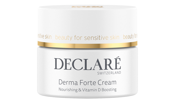 Die vegane, intensiv pflegende, regenerierende und feuchtigkeitsspendende Gesichtscreme Derma Forte Cream von Declaré Switzerland stärkt das Schutzschild der Haut Die vegane, intensiv pflegende, regenerierende und feuchtigkeitsspendende Gesichtscreme Derma Forte Cream von Declaré Switzerland stärkt das Schutzschild der Haut