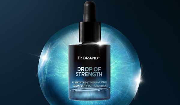 Das Dr. Brandt Drop of Strength All Day Strengthening Serum bildet die erste Verteidigungslinie gegen alltägliche Schäden.