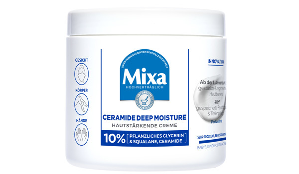 Um die natürliche Stärke der Haut wiederherzustellen, wurde die Mixa Ceramide Deep Moisture Hautstärkende Creme für sehr trockene und empfindliche Haut entwickelt. Um die natürliche Stärke der Haut wiederherzustellen, wurde die Mixa Ceramide Deep Moisture Hautstärkende Creme für sehr trockene und empfindliche Haut entwickelt.