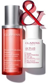 Clarins Mission Perfection Serum und UV Plus Anti Pollution