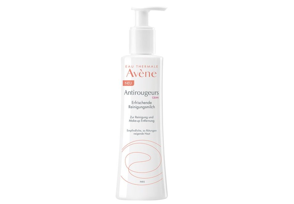Beruhigende Reinigungsmilch für Haut, die zu Rötungen und Rosacea neigt Beruhigende Reinigungsmilch für Haut, die zu Rötungen und Rosacea neigt