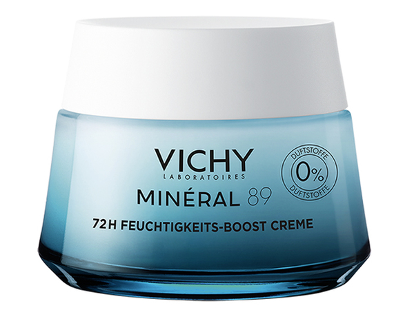 Vichy Minéral 89 Feuchtigkeits-Boost Creme für trockene und empfindliche Haut
