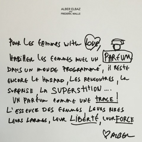 Alber Elbaz par Frederic Malle Alber Elbaz par Frederic Malle