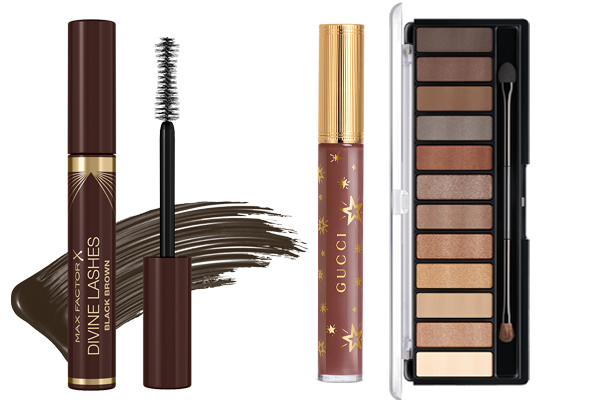 Mocha Mousse Farbvariationen für Lippen und Augen