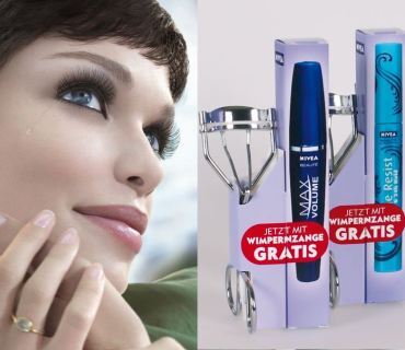 Nivea Mascara Set mit Wimpernzange