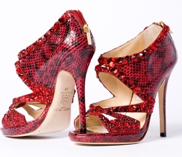 JImmy Choo - Swarovski Red Slippers JImmy Choo - Swarovski Red Slippers