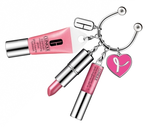 Clinique Pink Ribbon Schlüsselring