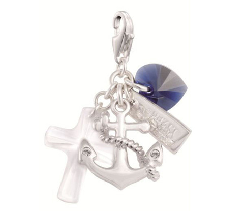 Swarovski Faith Love Hope Charm
