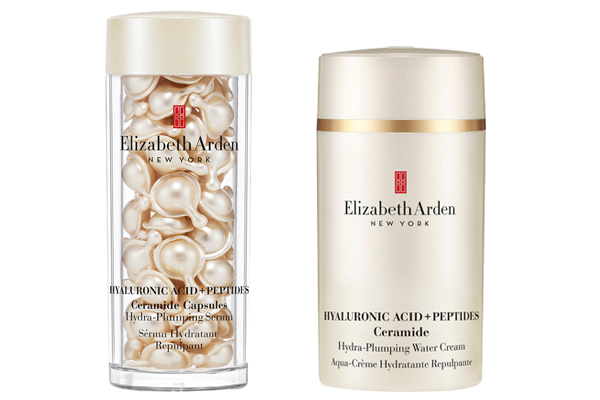 Hyaluronic Acid + Peptides Ceramide Capsules Hydra-Plumping Serum   Hydra-Plumping Water Cream 