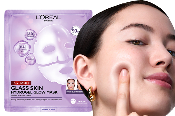 SKIN HYDROGEL MASKE sorgt in nur 90 Minuten für einen intensiven Glass-Skin-Effekt, der den ganzen Tag anhält.