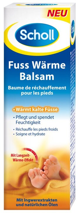 Endlich warme und gepflegte Füße  mit dem Scholl Fuß Wärme Balsam
