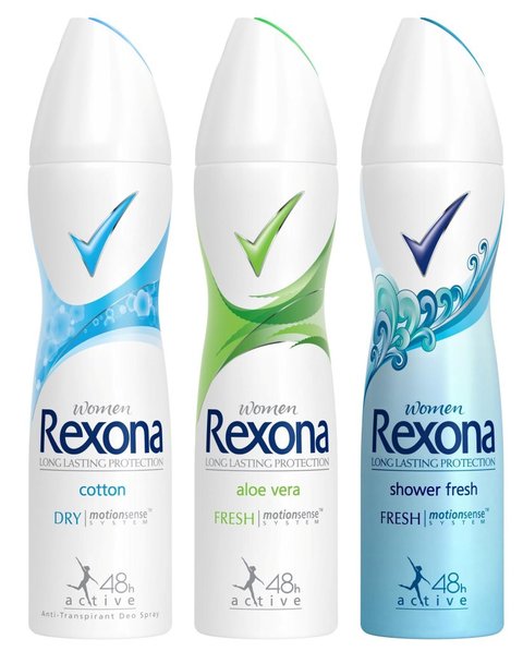 Rexona Deodorants mit MotionSense Technologie